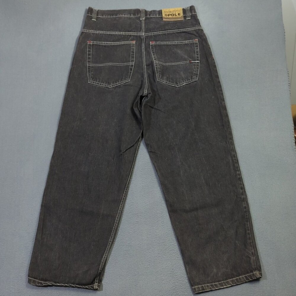 Southpole Jeans Men's 38 Fits 37x31 Black Baggy Denim Authentic Collection Y2K - Picture 2 of 15
